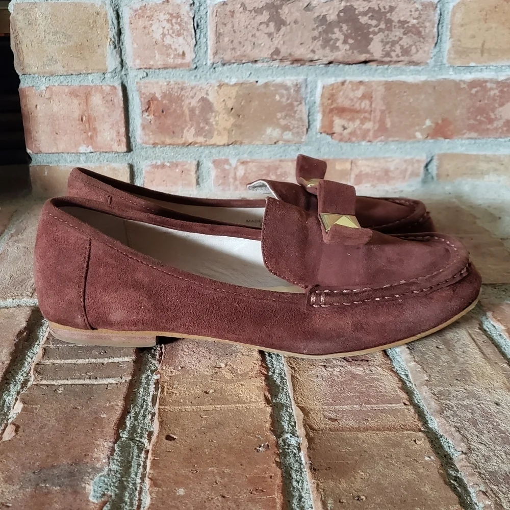 Kate Spade Brown Bow Loafers
